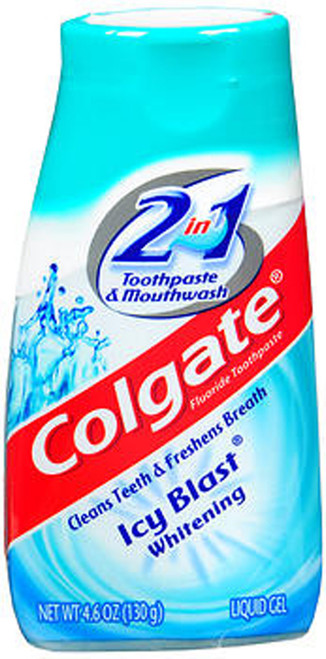 Colgate 2-in-1 Toothpaste and Mouthwash Icy Blast Whitening - 4.6 oz