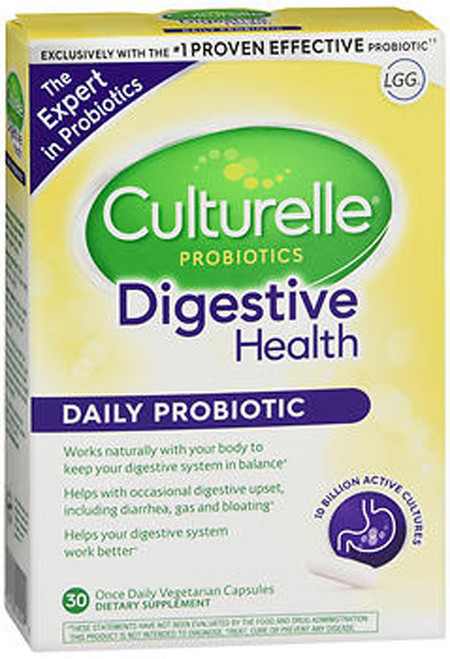 Culturelle Digestive Health Daily Probiotic Vegetarian Capsules - 30 Ct