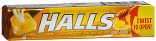 Halls Menthol Drops Honey-Lemon - 20 packs of 9