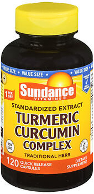 Sundance Vitamins Standardized Extract Turmeric Curcumin Complex Quick Release Capsules - 120 ct