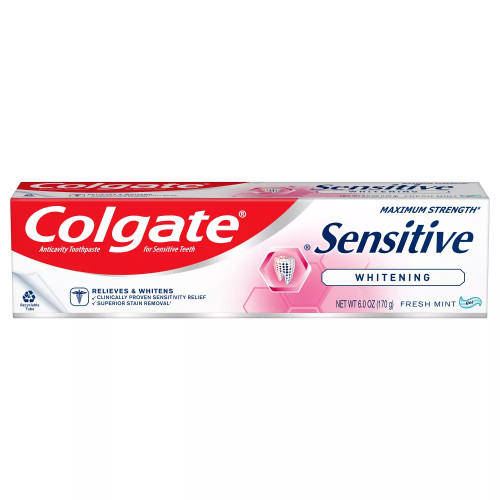Colgate Sensitive Whitening Toothpaste - 6 oz