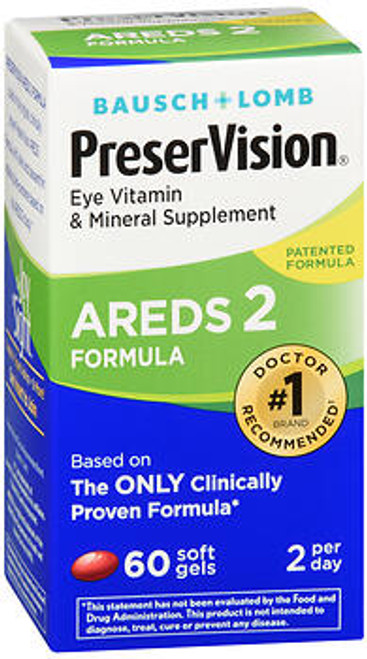 Bausch + Lomb PreserVision AREDS 2 MiniGels - 60 ct