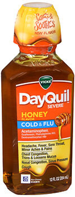 DayQuil Severe Cold & Flu Liquid Honey - 12 oz