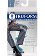 Truform Men's Compression Socks, 15-20 mmHg, Knee High White - X-Large
