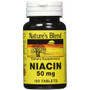 Nature's Blend Niacin 50 mg Tablets - 100 ct