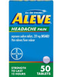 Aleve Headache Pain Tablets - 50 ct
