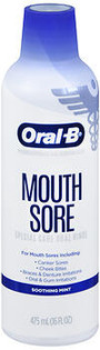 Oral-B Mouth Sore Special Care Oral Rinse Soothing Mint - 16 oz