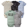 Gerber Baby Boys' Variety Onesies Bodysuits, Hello Bear, 6-9 Months - 5 ct