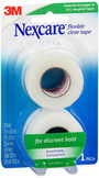 3M Nexcare Flexible Clear Tape 1 Inch - 2 ct