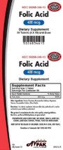 Avpak Folic Acid 400MCG - 50 Tablets