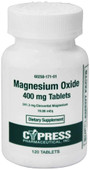 Cypress Magnesium Oxide 400 mg Tablets - 120 ct