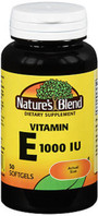 Nature's Blend Vitamin E 1000 IU Softgels - 50 ct