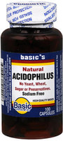 Basic Vitamins Natural Acidophilus Capsules - 100 ct