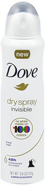 Dove Antiperspirant Invisible Dry Spray Sheer Fresh - 3.8 oz