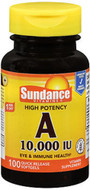 Sundance Vitamins High Potency A 10,000 IU Vitamin Supplement Quick Release Softgels - 100 ct