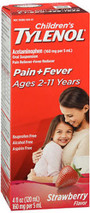 Tylenol Children's Pain + Fever Oral Suspension Strawberry Flavor - 4 oz