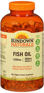 Sundown Naturals Fish Oil 1200 mg  - 300 Softgels