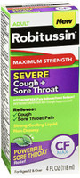 Robitussin Adult Maximum Strength Severe Cough + Sore Throat Relief - 4 oz