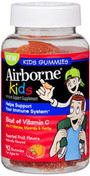 Airborne Kids Immune Support Supplement Gummies Assorted Fruit Flavors - 42 ct