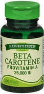 Nature's Truth Beta Carotene 25,000 IU Vitamin Supplement - 100 Softgels