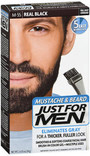 Just For Men Mustache & Beard Brush-In Color Gel Real Black M-55 - 1 ea