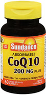 Sundance Vitamins Absorbable CoQ10 200mg - 60 Softgels