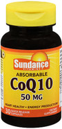 Sundance Vitamins Absorbable CoQ10 50mg - 30 Capsules