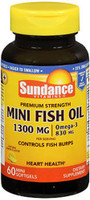 Sundance Vitamins Fish Oil 1300 mg Natural Lemon Flavor - 60 Mini Softgels