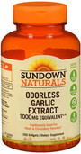 Sundown Naturals Odorless Garlic Extract 1000 mg Equivalent Dietary Supplement Softgels - 250 ct