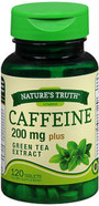 Nature's Truth Caffeine 200 mg Plus Green Tea Extract Tablets - 120 ct