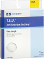 T.E.D. Anti-Embolism Stockings Knee Length 18 mm/Hg, White, Small