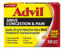 Advil Congestion Relief, Non Drowsy - 10 Coated Tablets