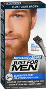 Just For Men Mustache Beard Brush-In Color Gel Light Brown M-25 - 1 Each