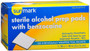 Sunmark Sterile Alcohol Prep Pads, with Benzocaine - 100 pads