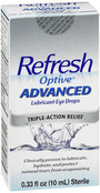 Refresh Optive Advanced Lubricant Eye Drops - .33 oz