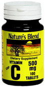 Nature's Blend Vitamin C 500 mg -100 Tablets