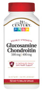 21st Century Glucosamine 500 mg Chondroitin 400 Capsules Double Strength - 150 ct