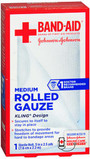 Johnson & Johnson Red Cross First Aid Rolled Gauze 3