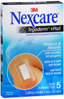 Nexcare Tegaderm +Pad Waterproof Transparent Dressing 2-3/8 Inches x 4 - 5 ct