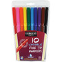 Washable Marker, Assorted, Fine 10Ct. - 1 Pkg