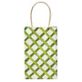 Cub Gift Bags, Green Basket Weave, 8.5X5.2