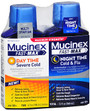 Mucinex Fast-Max Day Time & Night Time Cold & Flu Liquid Maximum Strength, 2 - 6 oz Bottle Pack
