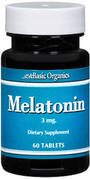 Basic Organics Melatonin 3 mg Tablets - 60 ct