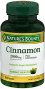 Nature's Bounty Cinnamon 2000 mg Plus Chromium Capsules - 60 ct