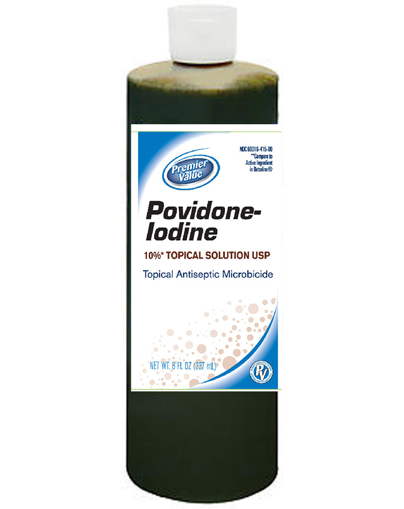 Premier Value Povidone Iodine Topical Solution 8oz Sandbox Thrifty