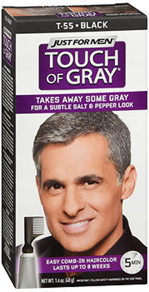 Just For Men Touch of Gray Hair Color T-55 Black - 1 ea - Sandbox ...