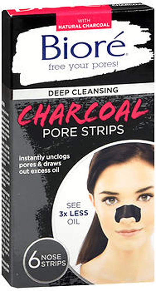 Biore Deep Cleansing Charcoal Pore Strips 6 strips Sandbox Thrifty White Health Essentials