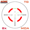 1-8x28mm First Focal Plane 34mm Elite Rifle Scope TR-MOA Reticle