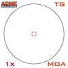 1-8x28mm First Focal Plane 34mm Elite Rifle Scope TR-MOA Reticle