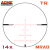 4-16x44mm First Focal Plane Tactical Rifle Scope TR-MIL Reticle